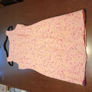 Embroidered Granny Floral Dainty Feminine Fairy Midi Dress No Size see pic